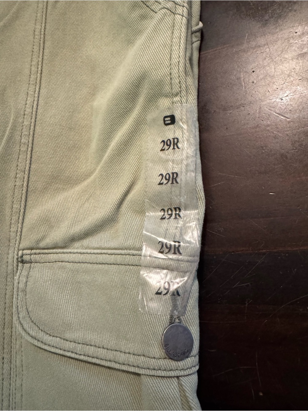 Billabong Sage Green Cargo Pants - Picture 5 of 16